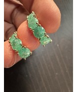 585 14K RG Stamped Frost Mint Gemstone Stud Earrings - $745.50 MXN