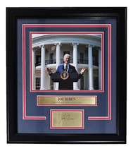 Président Joe Biden Encadré 8x10 Photo Avec / Laser Gravé Signature - £76.27 GBP