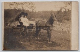 RPPC Ladies Showing of their Horse and Buggy c1906 Postcard G26 - $14.95