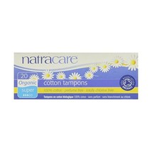Natracare Organic All Cotton Non-Applicator Tampons Super -Packs of 2 ( ... - $391.32 MXN