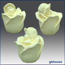 egbhouse, Rose Baby Angel - 3D Silicone Soap/candle/plaster Mold - £45.84 GBP