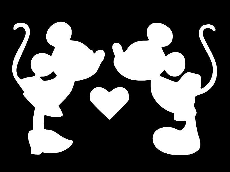 Mickey and Minnie Mouse Vinyl Decal Car Truck Window Sticker CHOOSE SIZE COLOR - $2.82 - $6.82