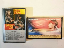 Willie Nelson Classic Country Cassette Tape LOT City of New Orleans &amp; Johnny Lee - £7.70 GBP