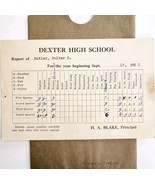 1932 Dexter High School Report Card Maine Walter Butler Education Epheme... - €17,20 EUR