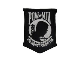 K&#39;s Novelties POW MIA Powmia Prisoner of War Missing in Action Black &amp; White Iro - £2.70 GBP