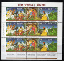 Palau 312 MNH Christmas Farm Animals The Nativity Angels ZAYIX 0624L0005 - £5.04 GBP