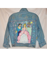 Gap Girls Jacket Unicorn Fairytale Hand Painted Blue Denim Jeans size Me... - $64.10 CAD