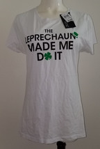 NWT Leprechaun Made Me Do It T-Shirt Tee Juniors Size XL St Patrick&#39;s Day 2Kuhl - £8.71 GBP