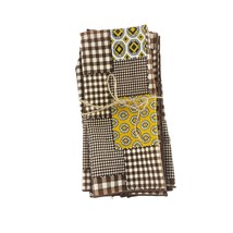 Vintage Cloth Napkins Brown White Gingham Patchwork Cottage Core Farmhou... - $360.31 MXN Vintage Cloth Napkins Brown White Gingham Patchwork Cottage Core Farmhou... - $360.31 MXN