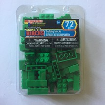 NEW Make It Blocks Green Building Blocks - 72 pieces - $183.39 MXN