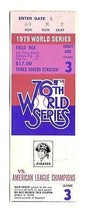 1979 World Series Game 3 Ticket Stub Pirates Orioles - £84.25 GBP