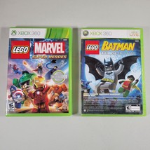 LEGO Marvel Superheroes | Lego Batman and Pure Xbox 360 Video Game Lot - £7.83 GBP