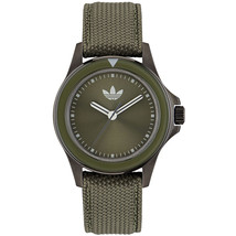 Adidas Men's Originals Expression One Green Dial Watch - AOFH23017 - £75.50 GBP