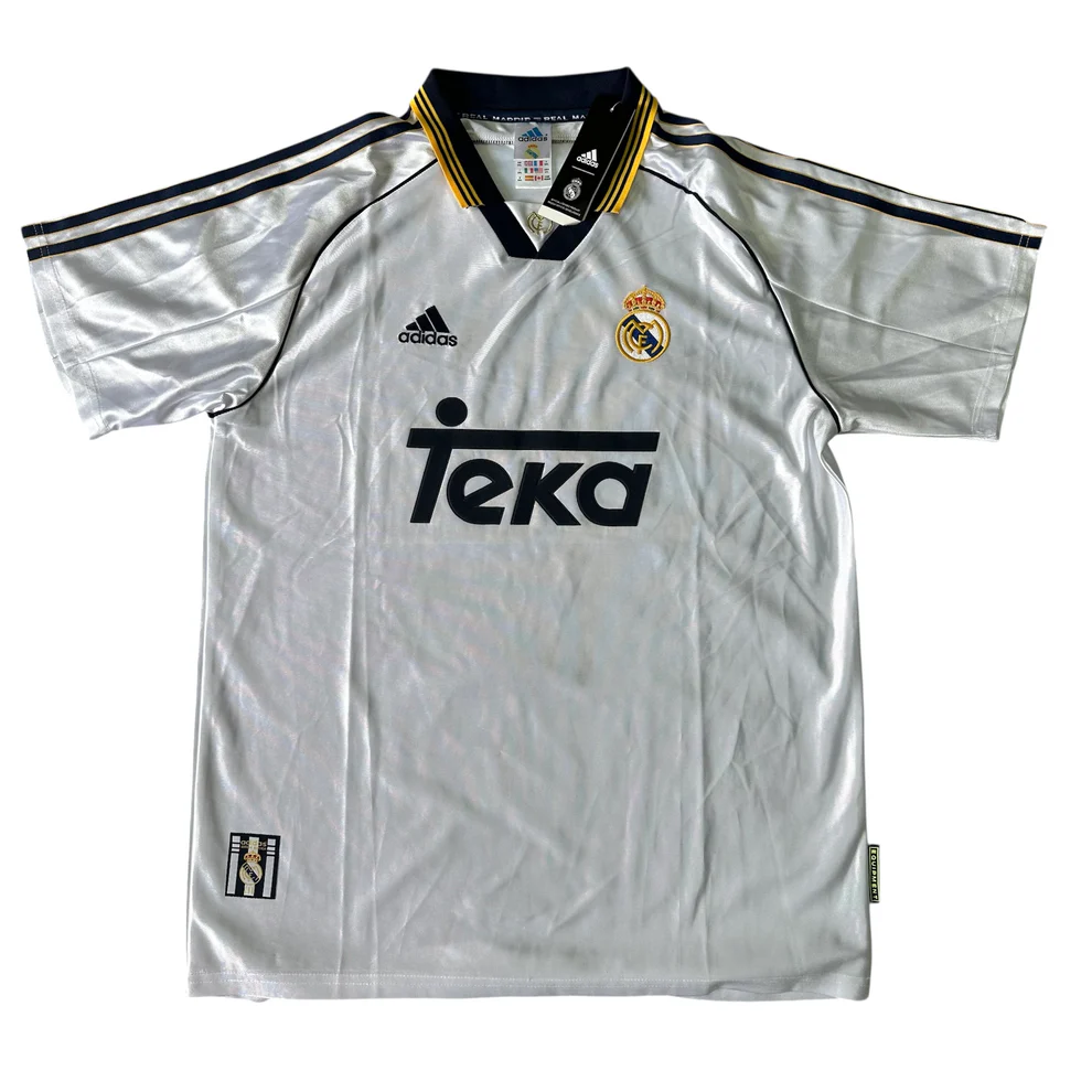 Real Madrid Retro Teka 1999/2000 Jersey – Free Name & Number Customization - $54.00