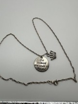 She Believed She Could So She Did Silver Necklace 18” - £7.83 GBP