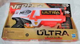 Nerf Ultra Four Dart Blaster with 4 Nerf Ultra Darts Single-Shot - £21.78 GBP