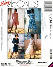 Misses&#39;  DRESS, SPLIT SKIRT Vintage 1991 McCall&#39;s Pattern 5234  Sizes 10... - $12.00