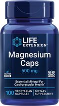 Magnesium Caps 500mg 100 Caps oxide/citrate/ Life Extension - £35.33 GBP