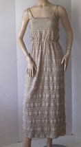 Cynthia Rowley Midi Lace Nude Thin Strap Dress (Size 4) - £23.88 GBP