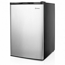 3 Cubic Feet Compact Upright Freezer with Stainless Steel Door - £281.18 GBP