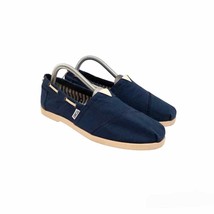 Toms Classic Canvas Slip On Loafer Flats Navy Blue Women&#39;s Size 8.5 - $38.22