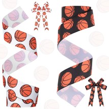 2 Rolls 10 Yards 7/8 Inches Wide Basketball Softball Ribbon For Crafts B... - £12.09 GBP