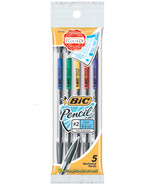 BIC Mechanical #2 Pencils .5mm 5/Pkg-Assorted Colo - £11.47 GBP