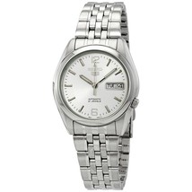 Seiko Series 5 Automatic White Dial Men&#39;s Watch SNK385 - £100.90 GBP