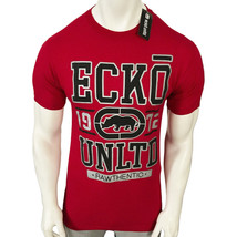 NWT ECKO UNLTD. MSRP $38.99 MEN&#39;S RED CREW NECK SHORT SLEEVE T-SHIRT SIZ... - £14.38 GBP