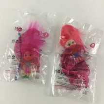 Trollz McDonald&#39;s Happy Meal Toys Troll Dolls Lot Pink Hair Action Figures 2006 - £15.53 GBP