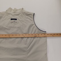 Line Up For Sports Men's Beige/Cream Full Zip Sleeveless Golf Vest Chest 41" image 5