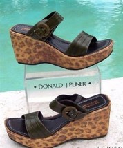 Donald Pliner Couture Kogi Gator Leather Wedge Shoe New 10.5 Rubber Sole... - $114.00