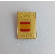 Vintage Coca-Cola Espana Spain Olympics Lapel Hat Pin - $12.13