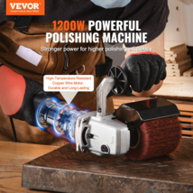 Burnishing Polishing Machine 1200W 6-Speed Electric Metal Polisher 4 Wheel - £105.91 GBP