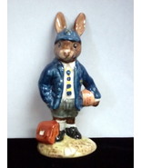 Vintage 1987 Royal Doulton Bunnykins &#39;SchoolBoy Bunnykins&#39; Figurine DB-66 - £36.83 GBP