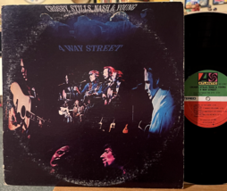 Crosby Stills Nash &amp; Young 4 Way Street Vinyl 2 LP Atlantic SD 2-902 Lyric Sheet - £15.97 GBP