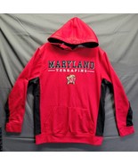 University Of Maryland Terrapins Hoodie Mens M Red No Drawstring Colosse... - £18.31 GBP
