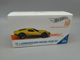 Hot Wheels iD 71 Lamborghini Miura P400 SV ID Limited Run Collectable - £9.45 GBP