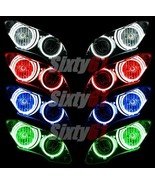 Yamaha R1 2004 2005 2006 CCFL Quad Halo Angel Eyes lights rings motorcycle - $1,845.29 MXN