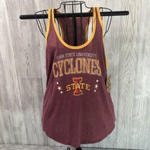 Iowa State Cyclones Large Tank Top Shirt Red Sleeveless Basketball NCAA NEW - £7.67 GBP