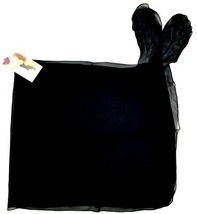 Kathy Ireland Women&#39;s Swimwear Coverup One Size Black Polyester QC2 - $9.89
