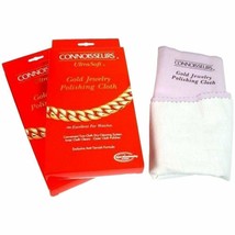 Two Cloth Connoisseurs Ultrasoft Gold Jewelry Polishing Cloth 11&quot; x 14&quot; - £13.21 GBP