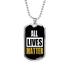 Express Your Love Gifts All Lives Matter Prolife Necklace Engraved Stainless Ste - £46.93 GBP