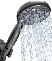 Lokby 5′′ High Pressure Handheld Shower Head 6-Setting - High Flow Even,... - £33.56 GBP