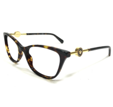 Versace Eyeglasses Frames MOD.3293 108 Tortoise Gold Medusa Cat Eye 53-1... - £110.64 GBP