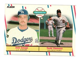 1988 Fleer #650 Jack Savage / Todd Simmons - £2.24 GBP