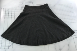Marjun Skirt Womens J8 Charcoal Grey Knee Length Back Zipper Wool Blend - £38.82 GBP