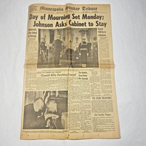 Jack Ruby Shot Accused Kennedy Assassin November 24th 1963 Minneapolis Newspaper - $11.95