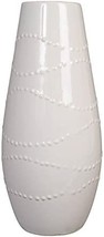 Hosley White Textured Ceramic Vase, 12 Inches High, Is A Great Present For - $39.93