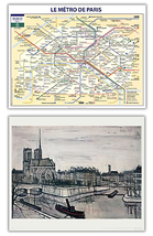 Bundle- 2 Assorted Paris Landmark Posters - £61.50 GBP